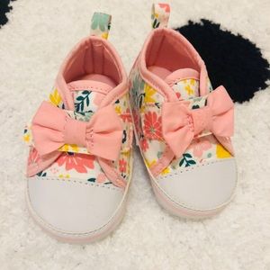 Carter’s baby floral crib shoes